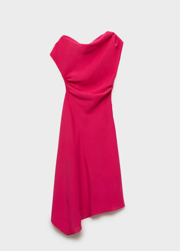 MANGO MOCHA 87027196-74 MANGO WOMEN DRESS FULL LENGTH