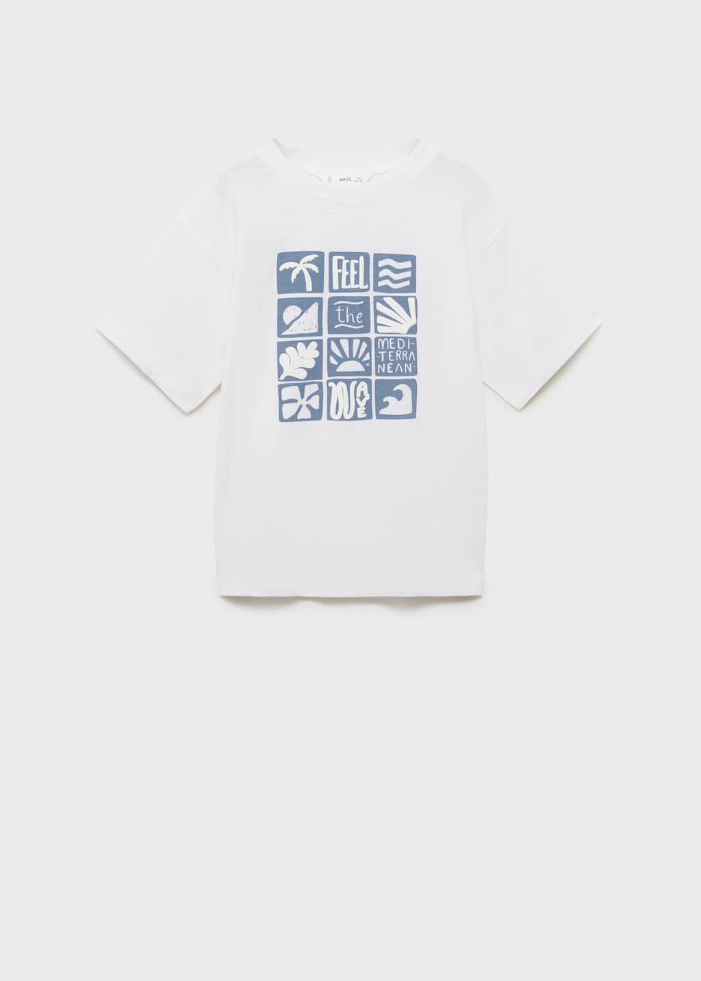 MANGO SQUARES 87028271-02 MANGO KIDS BOY T-SHIRT SHORT SLEEVE
