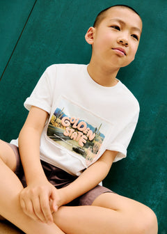 MANGO GOLDEN 87028273-02 MANGO KIDS BOY T-SHIRT SHORT SLEEVE