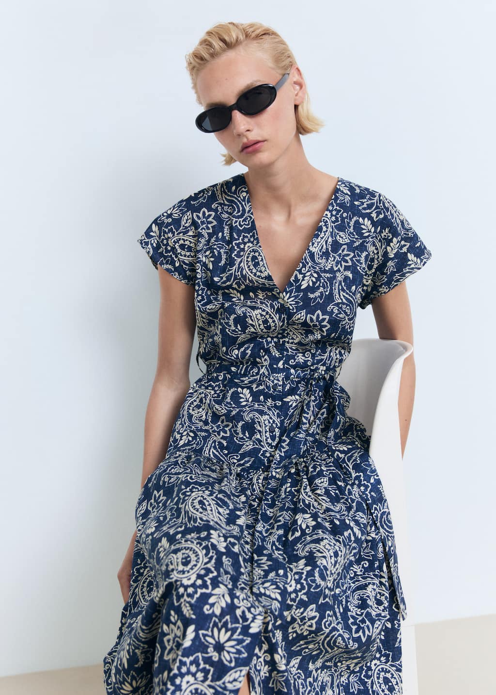 MANGO NEMO 87028649-52 MANGO WOMEN DRESS FULL LENGTH