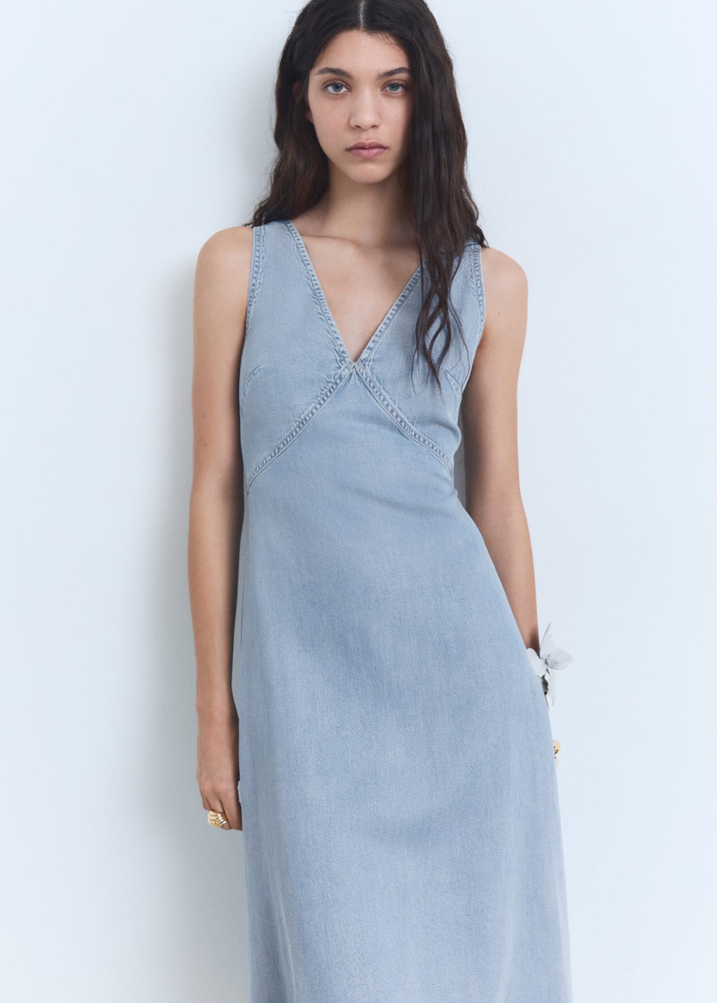 MANGO SIROS 87028650-TC MANGO WOMEN DRESS FULL LENGTH