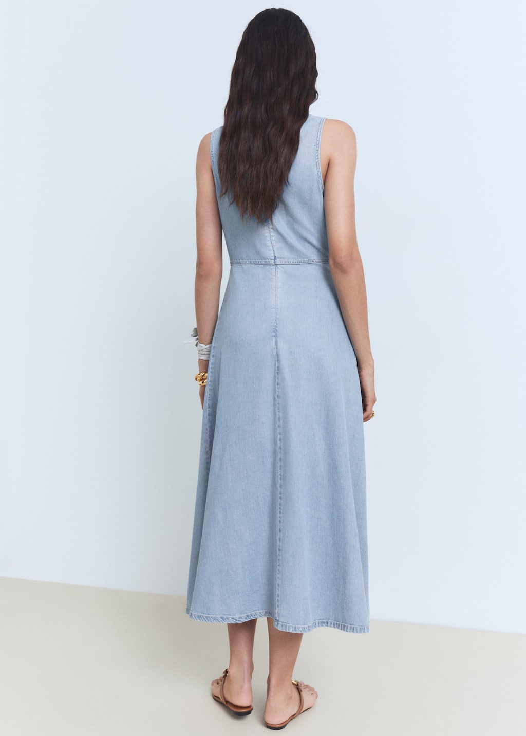 MANGO SIROS 87028650-TC MANGO WOMEN DRESS FULL LENGTH