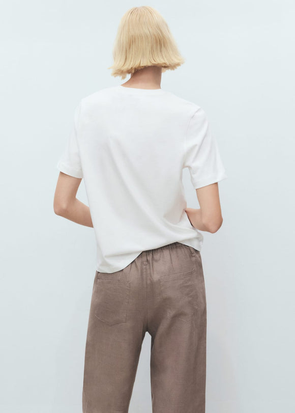 MANGO FLORAL 87028652-01 MANGO WOMEN T-SHIRT SHORT SLEEVE