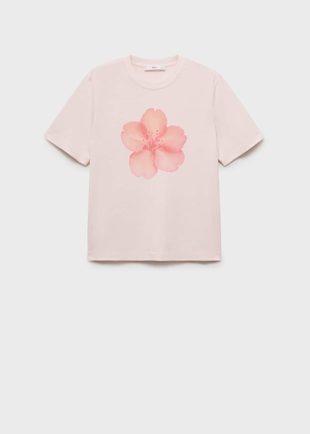 MANGO FLORAL 87028652-83 MANGO WOMEN T-SHIRT SHORT SLEEVE