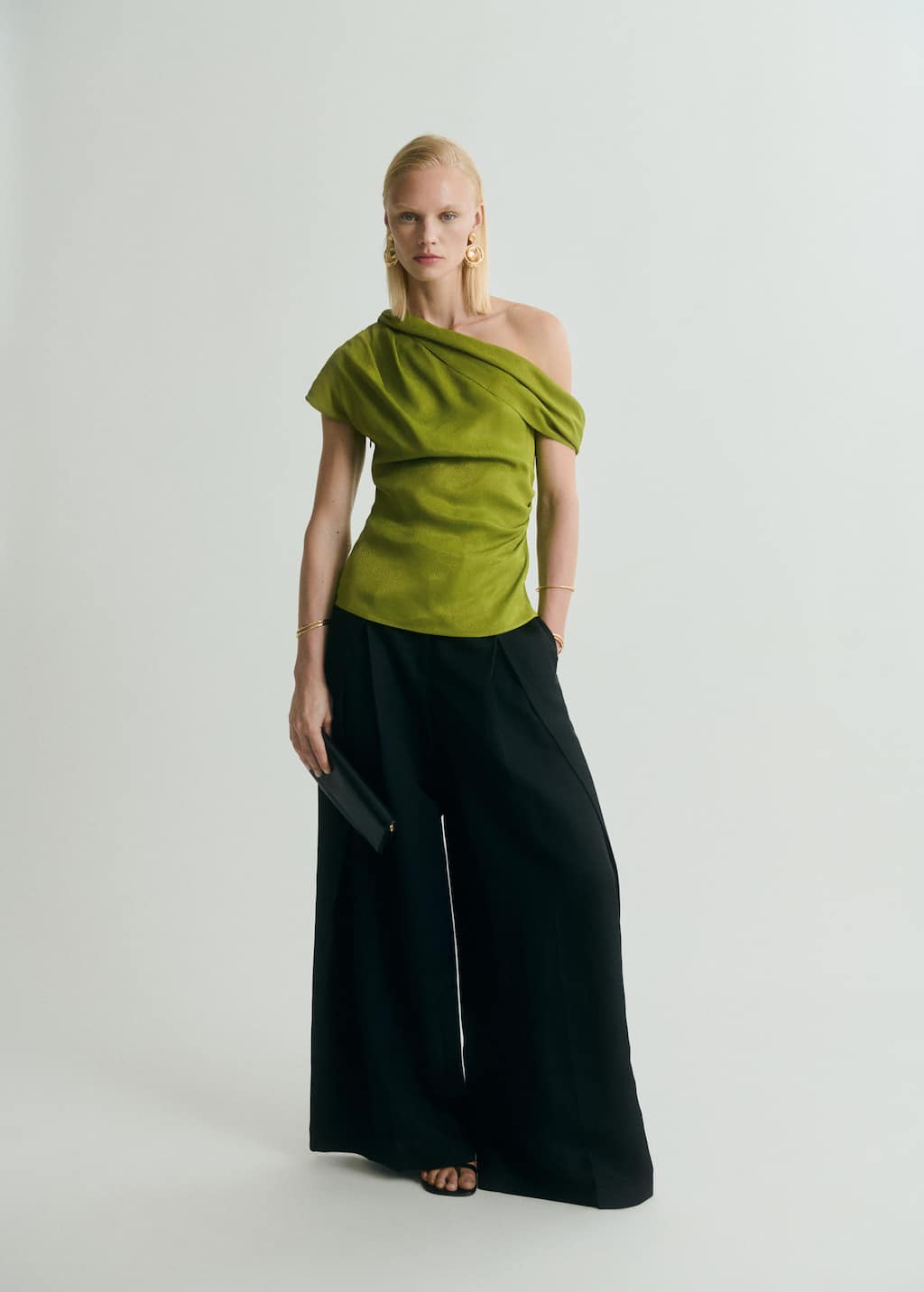 MANGO GRASS 87028655-43 MANGO WOMEN BLOUSE