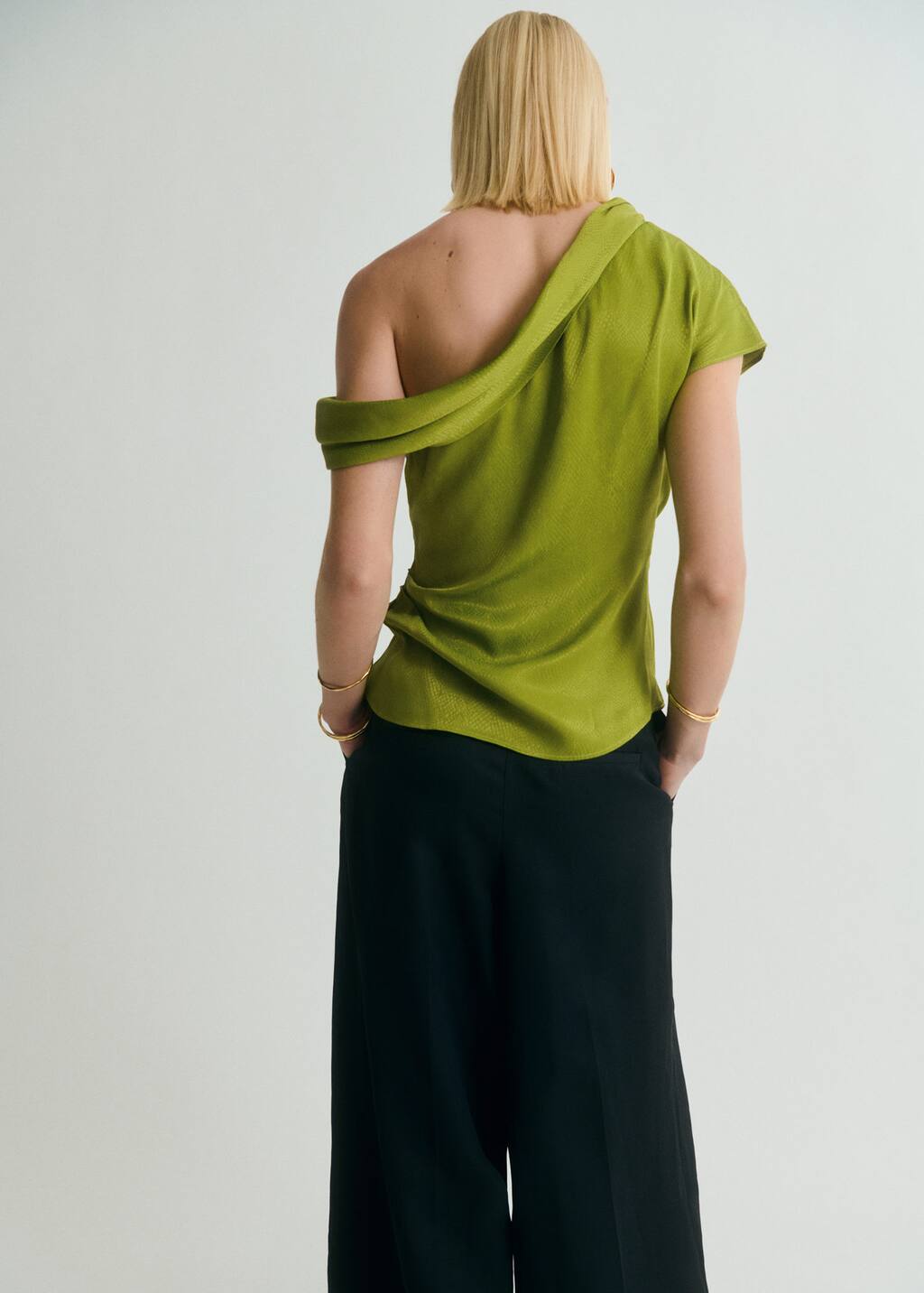 MANGO GRASS 87028655-43 MANGO WOMEN BLOUSE