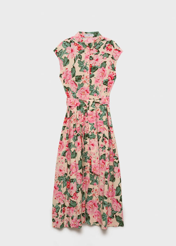 MANGO APPLE 87029066-05 MANGO WOMEN DRESS FULL LENGTH