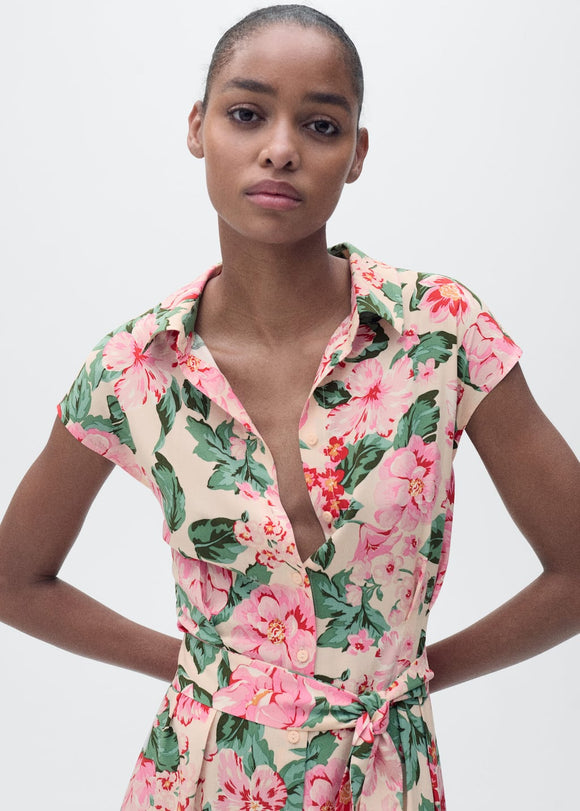 MANGO APPLE 87029066-05 MANGO WOMEN DRESS FULL LENGTH