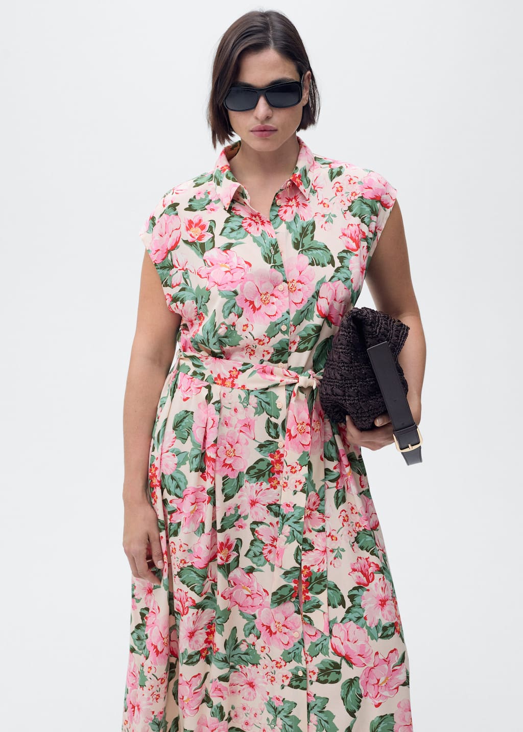 MANGO APPLE 87029066-05 MANGO WOMEN DRESS FULL LENGTH