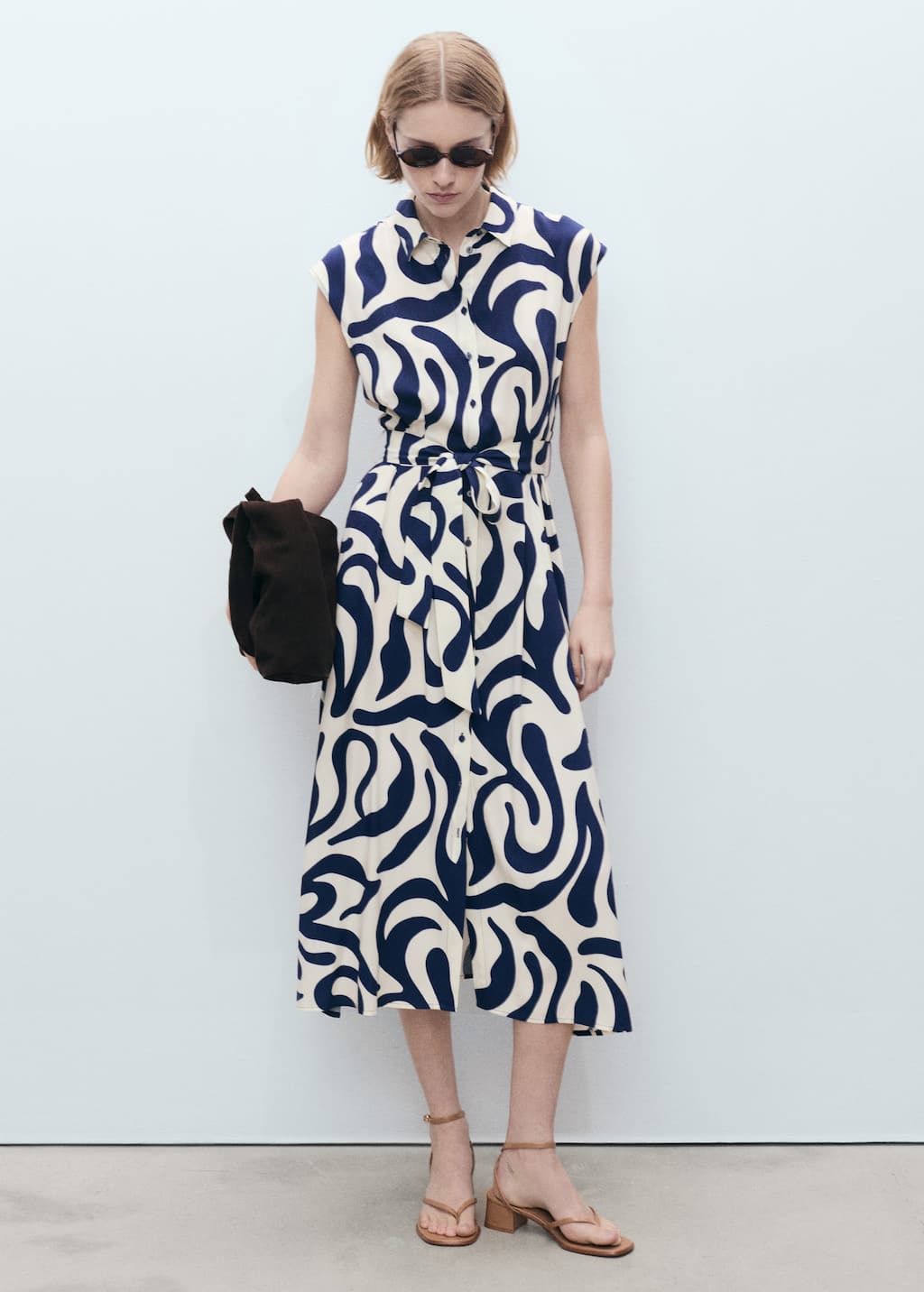 MANGO APPLE 87029066-52 MANGO WOMEN DRESS FULL LENGTH