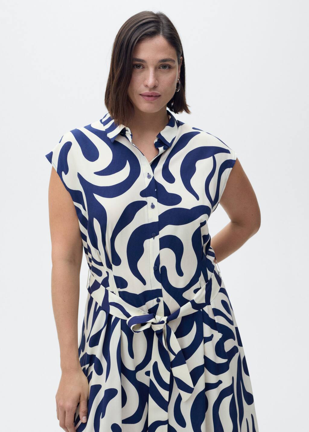 MANGO APPLE 87029066-52 MANGO WOMEN DRESS FULL LENGTH