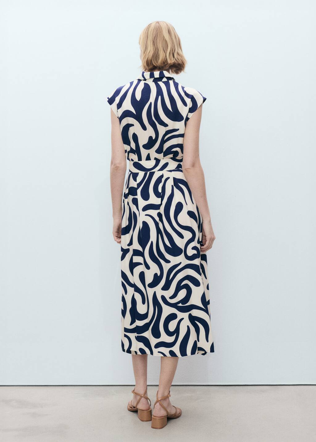 MANGO APPLE 87029066-52 MANGO WOMEN DRESS FULL LENGTH