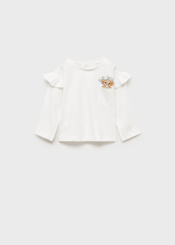 MANGO WILD 87030615-02 MANGO KIDS BABY GIRL T-SHIRT LONG SLEEVE