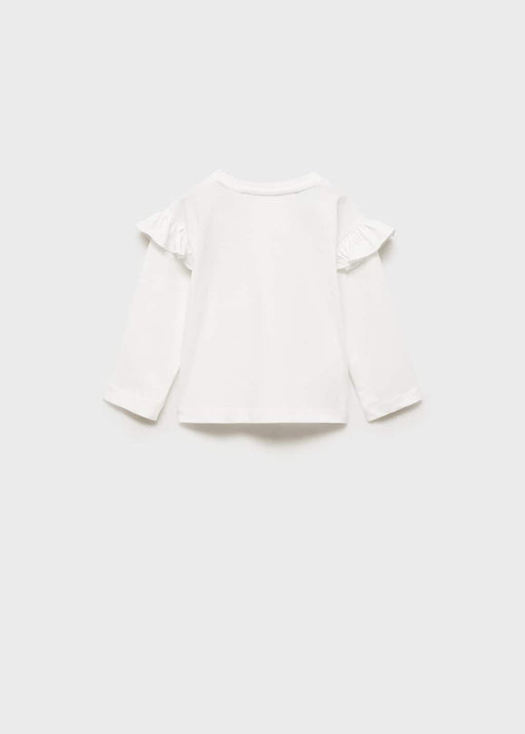 MANGO WILD 87030615-02 MANGO KIDS BABY GIRL T-SHIRT LONG SLEEVE
