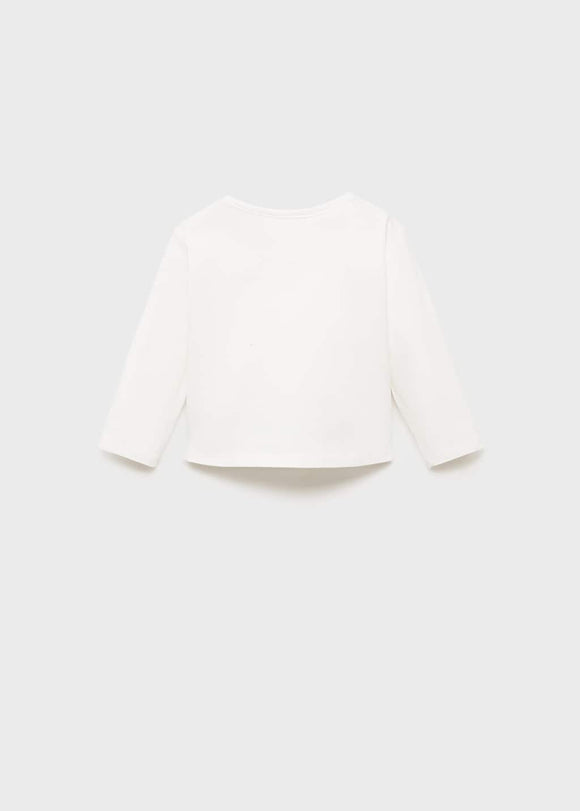 MANGO CAR 87031059-02 MANGO KIDS NEW BORN BABY T-SHIRT SHORT SLEEVE