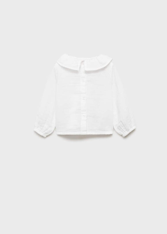 MANGO CARACAS 87032897-02 MANGO KIDS NEW BORN BABY BLOUSE