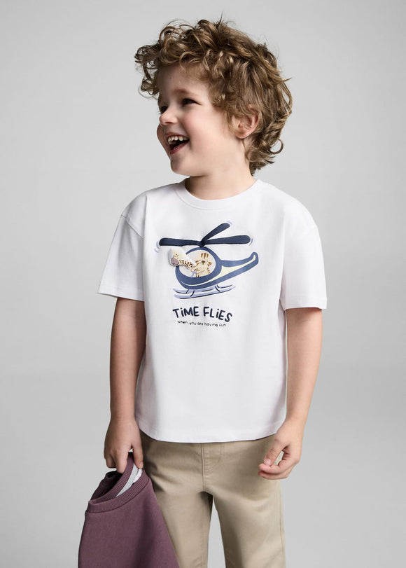 MANGO HELICOP 87034799-02 MANGO KIDS BABY BOY T-SHIRT SHORT SLEEVE