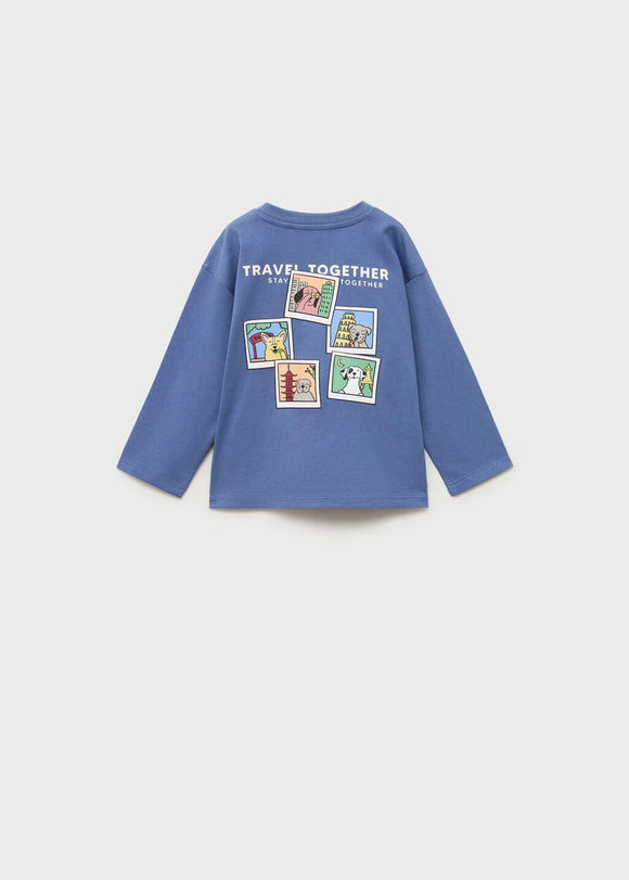 MANGO FOTOS 87034800-56 MANGO KIDS BABY BOY T-SHIRT LONG SLEEVE