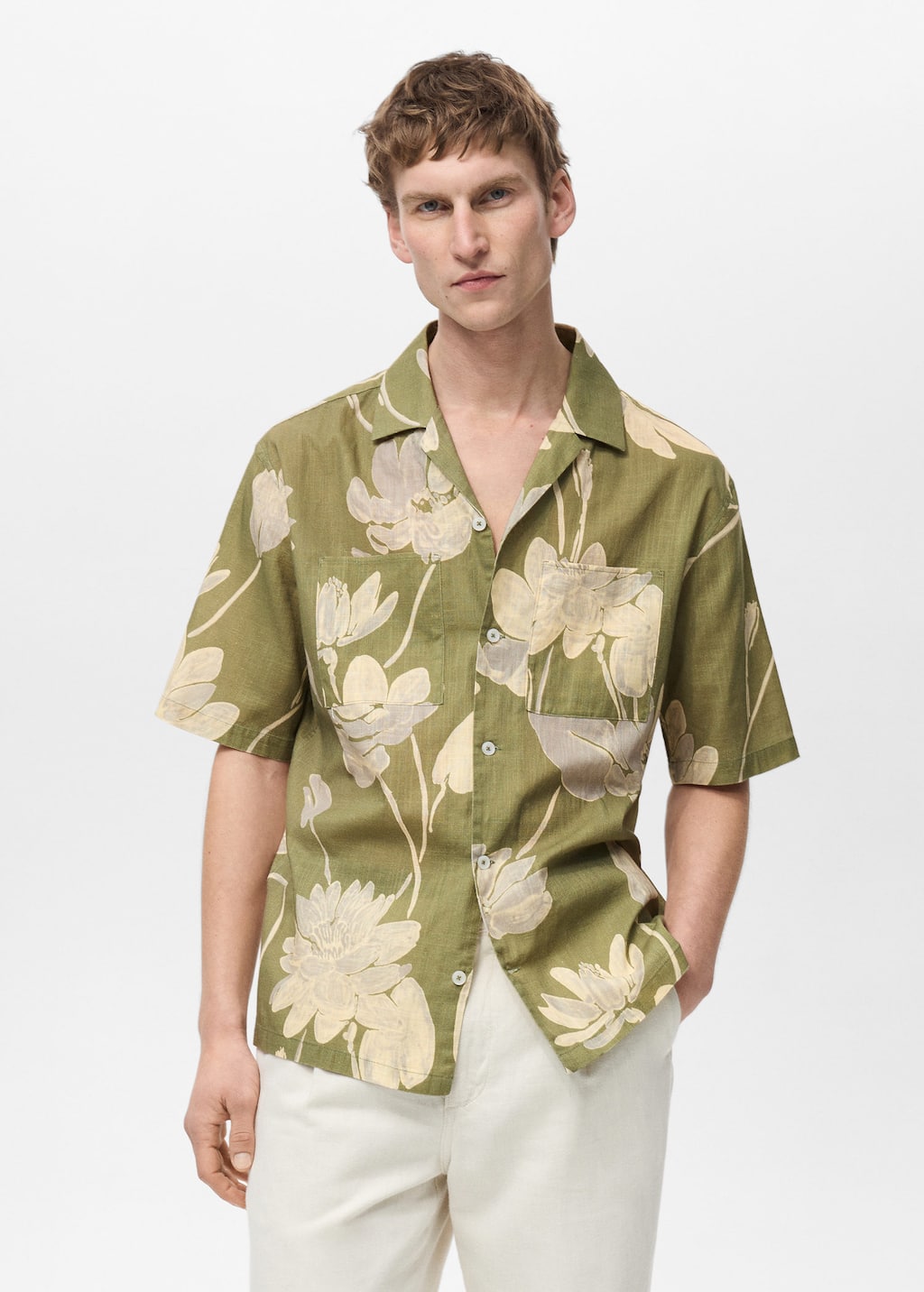 MANGO VENEZIA 87035938-43 MANGO MAN SHIRT SHORT SLEEVE