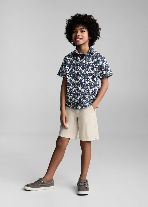 MANGO DAI 87035941-56 MANGO KIDS BOY SHIRT SHORT SLEEVE
