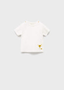 MANGO FOX 87035947-02 MANGO KIDS NEW BORN BABY T-SHIRT SHORT SLEEVE-1