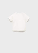 MANGO FOX 87035947-02 MANGO KIDS NEW BORN BABY T-SHIRT SHORT SLEEVE-3