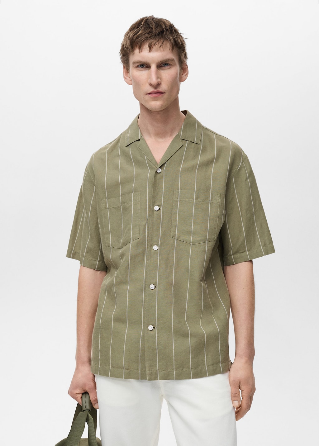 MANGO ESSAUIRA 87035952-43 MANGO MAN SHIRT SHORT SLEEVE