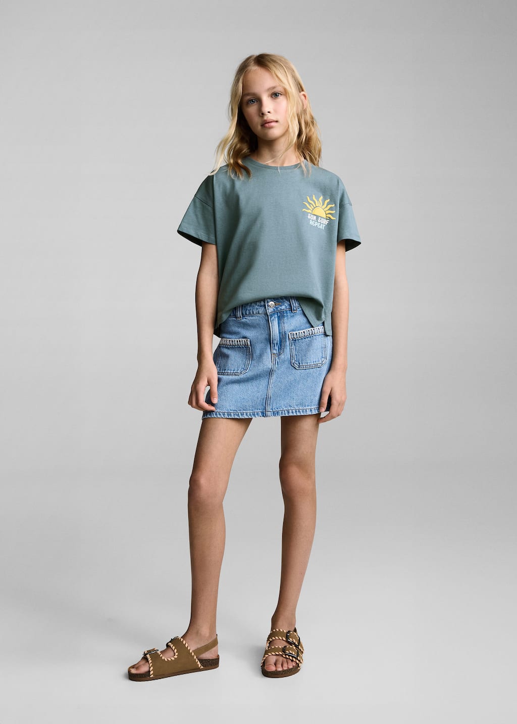MANGO SUNSHINE 87037894-59 MANGO KIDS GIRL T-SHIRT SHORT SLEEVE