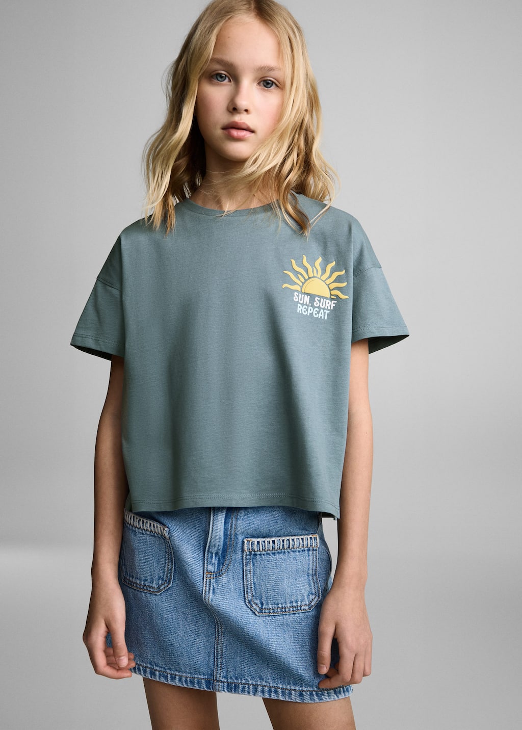 MANGO SUNSHINE 87037894-59 MANGO KIDS GIRL T-SHIRT SHORT SLEEVE