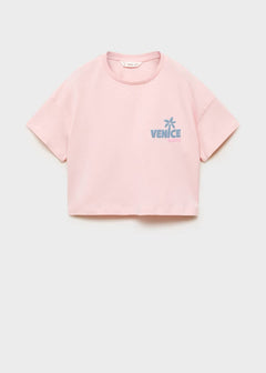 MANGO VENICE 87037896-85 MANGO KIDS GIRL T-SHIRT SHORT SLEEVE