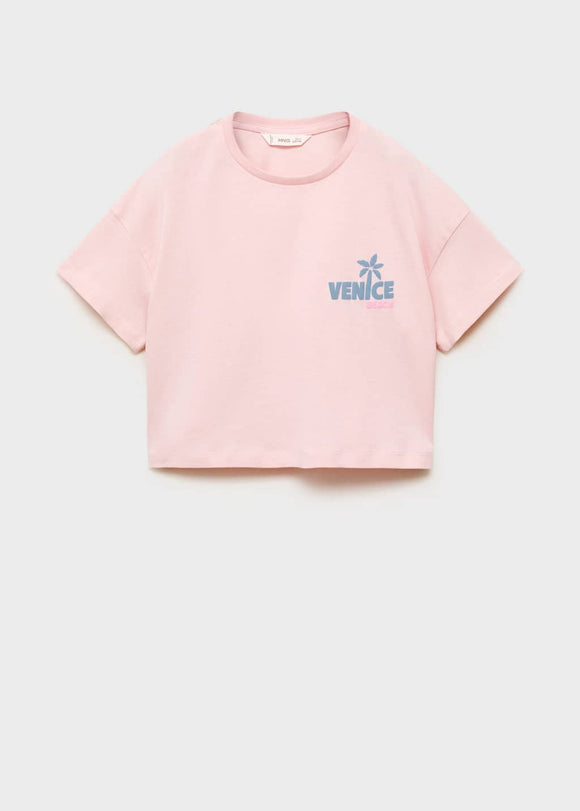 MANGO VENICE 87037896-85 MANGO KIDS GIRL T-SHIRT SHORT SLEEVE