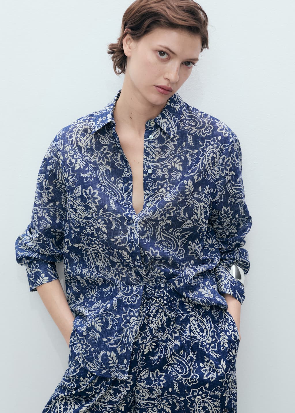 MANGO NEMO 87038644-52 MANGO WOMEN SHIRT LONG SLEEVE