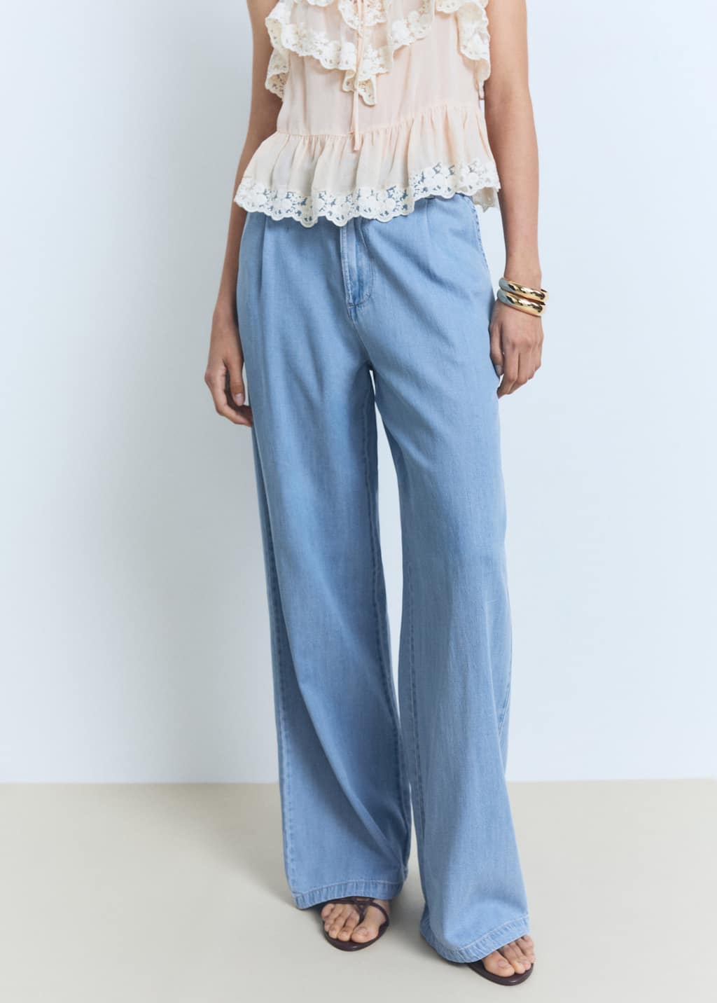 MANGO CRETA 87038649-TC MANGO WOMEN TROUSER