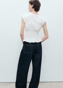 MANGO GOMI 87038654-01 MANGO WOMEN T-SHIRT SHORT SLEEVE-6