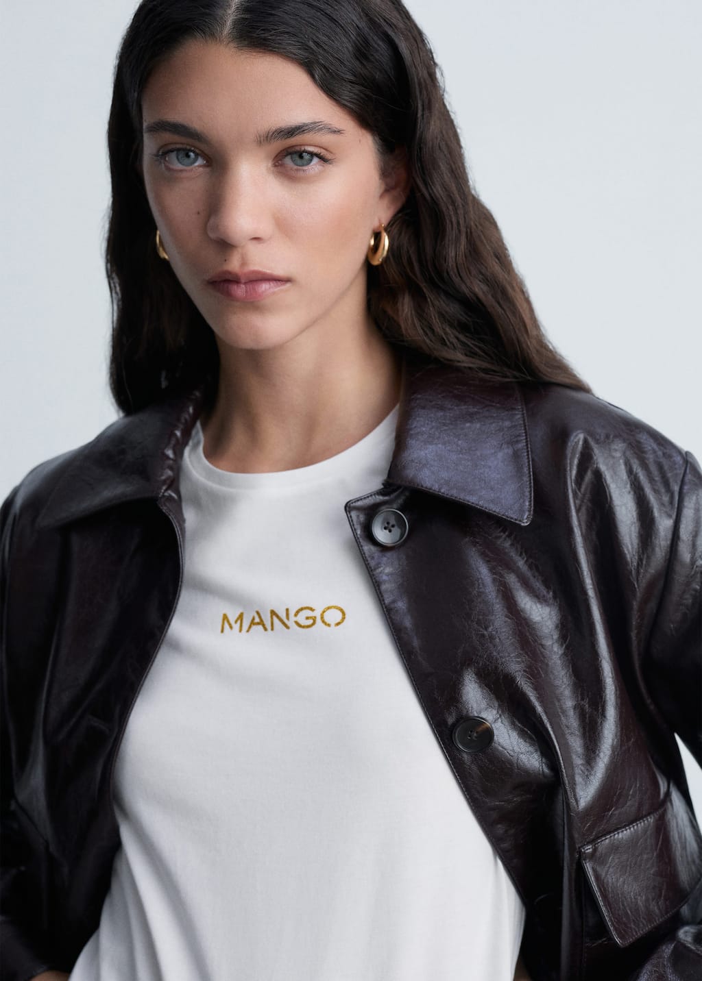 MANGO MANGOLOG 87040291-01 MANGO WOMEN T-SHIRT SHORT SLEEVE