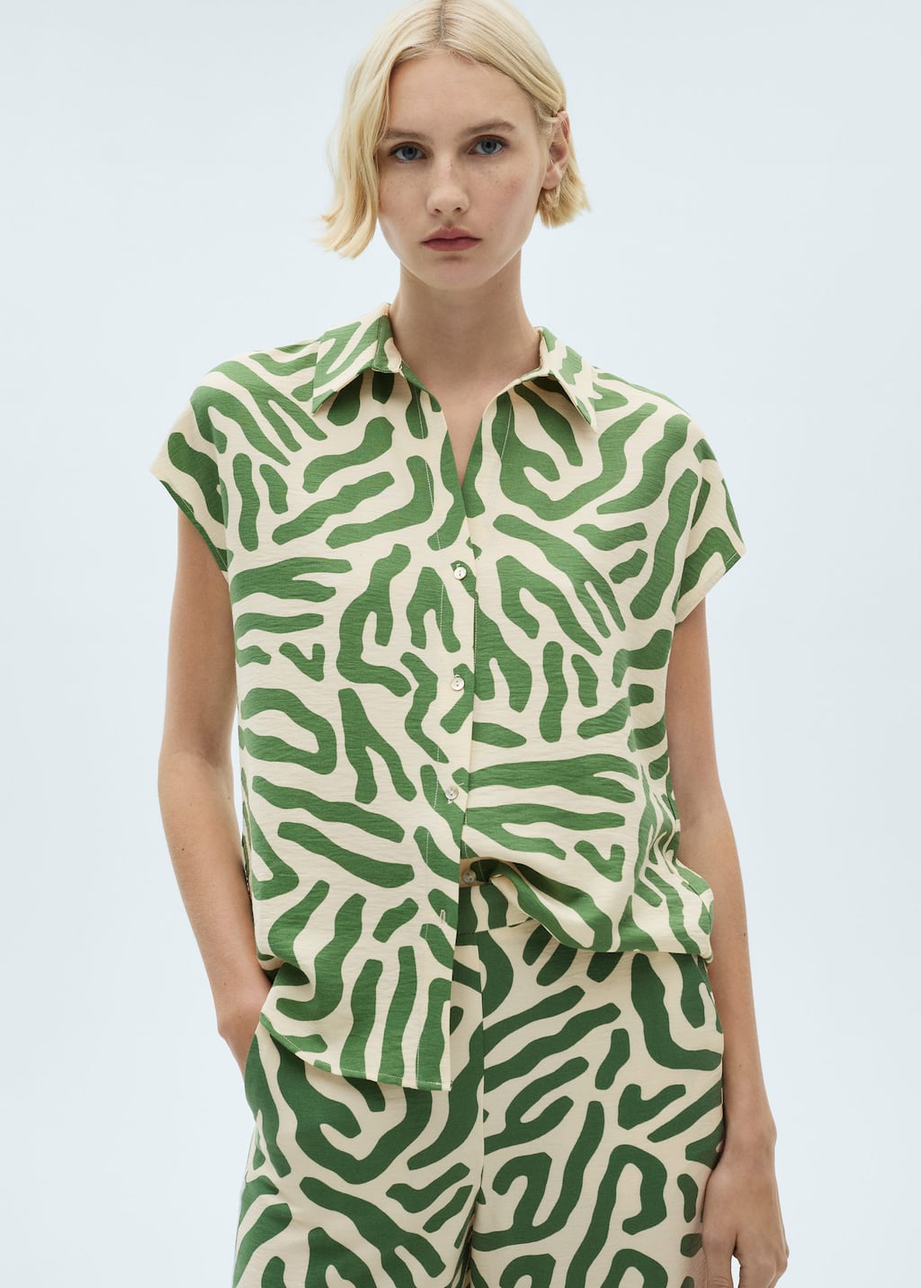 MANGO CACTUS-W 87040580-43 MANGO WOMEN BLOUSE