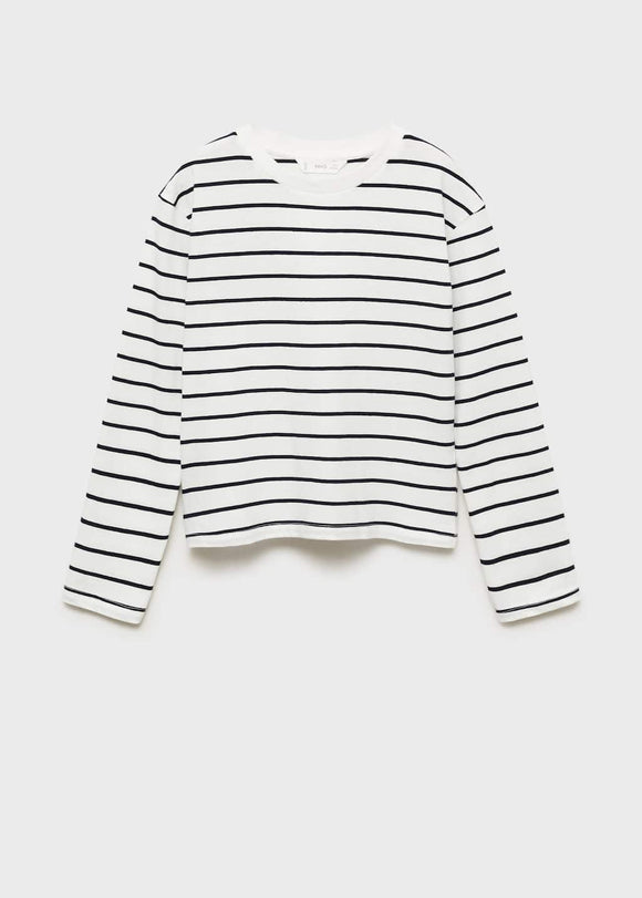MANGO STRIPES 87040641-02 MANGO KIDS GIRL T-SHIRT LONG SLEEVE