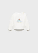 MANGO PLAYFUL 87041058-02 MANGO KIDS NEW BORN BABY T-SHIRT SHORT SLEEVE-1