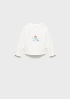 MANGO PLAYFUL 87041058-02 MANGO KIDS NEW BORN BABY T-SHIRT SHORT SLEEVE