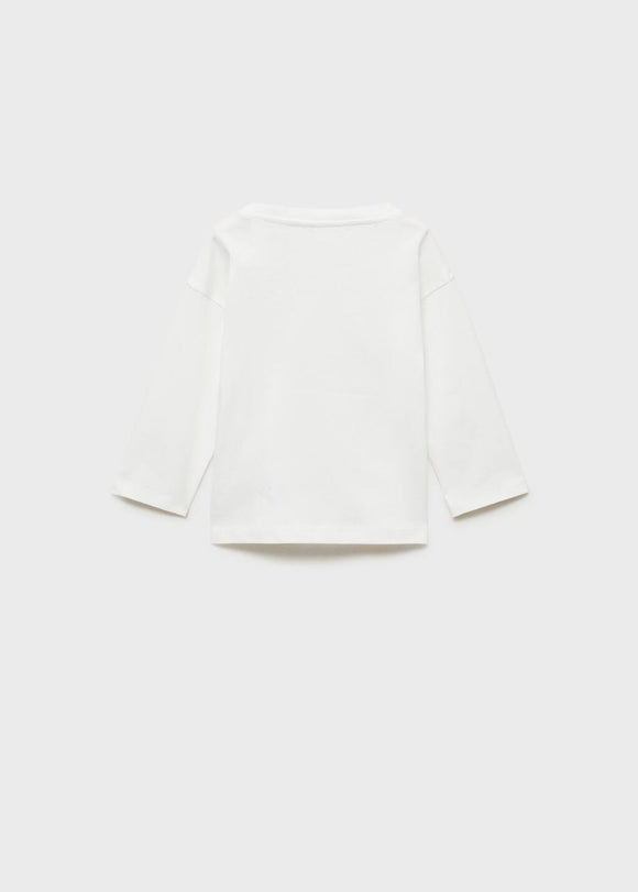 MANGO WOODBUS 87043642-02 MANGO KIDS BABY BOY T-SHIRT LONG SLEEVE