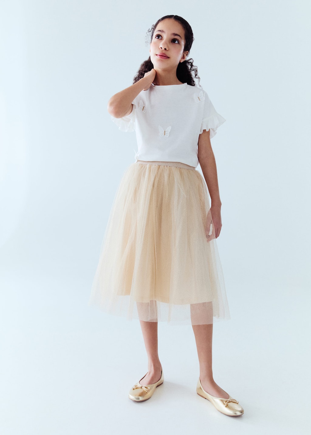 MANGO QUEEN 87044402-OR MANGO KIDS GIRL SKIRT