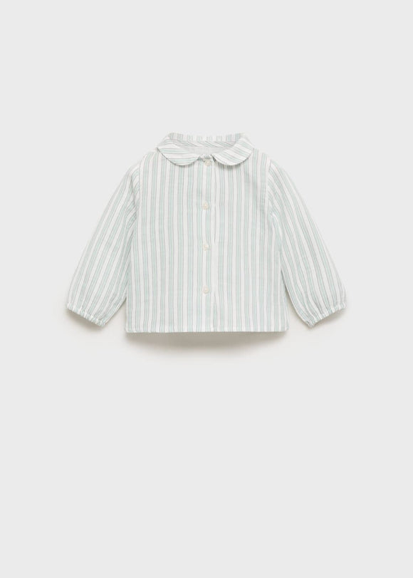 MANGO STRIPE 87044415-02 MANGO KIDS NEW BORN BABY SHIRT