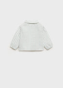MANGO STRIPE 87044415-02 MANGO KIDS NEW BORN BABY SHIRT-3