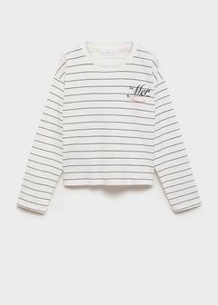 MANGO MER 87044799-02 MANGO KIDS GIRL T-SHIRT LONG SLEEVE