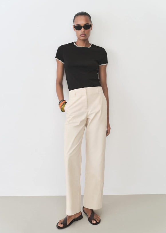 MANGO LIRIO 87045749-99 MANGO WOMEN T-SHIRT SHORT SLEEVE