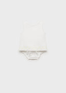 MANGO YELLOW 87045974-02 MANGO KIDS NEW BORN BABY DRESS-1