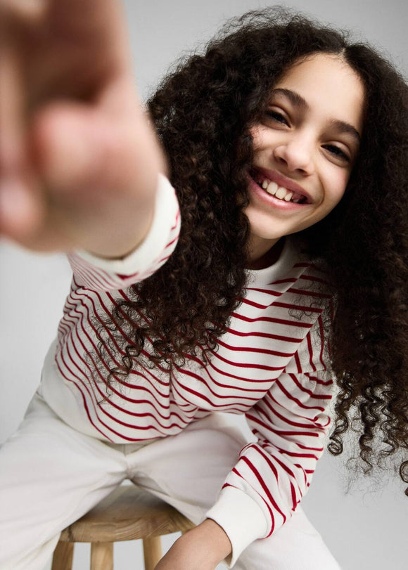 MANGO ROUGE 87046346-70 MANGO KIDS GIRL SWEATSHIRT