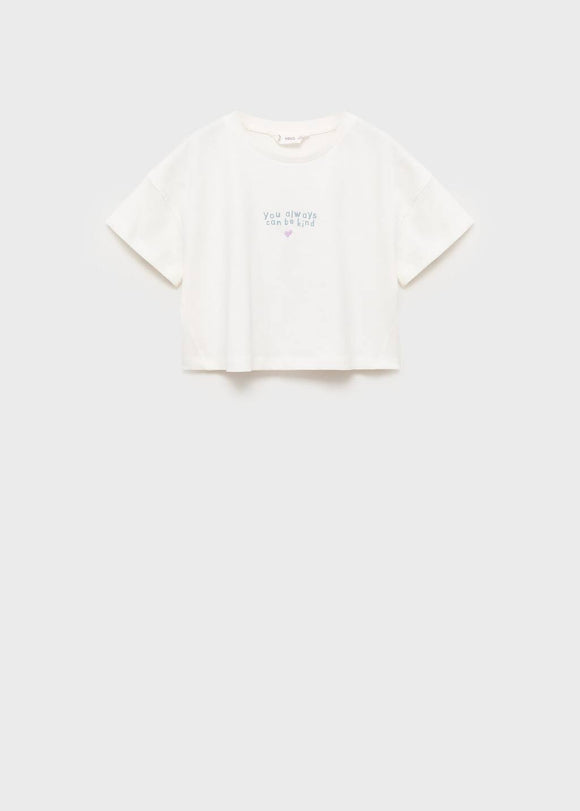 MANGO KIND 87047891-02 MANGO KIDS GIRL T-SHIRT SHORT SLEEVE