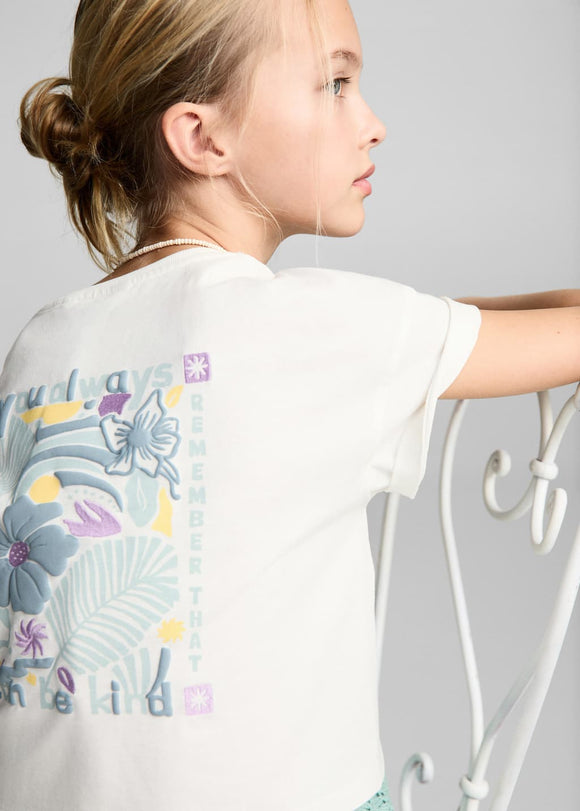 MANGO KIND 87047891-02 MANGO KIDS GIRL T-SHIRT SHORT SLEEVE