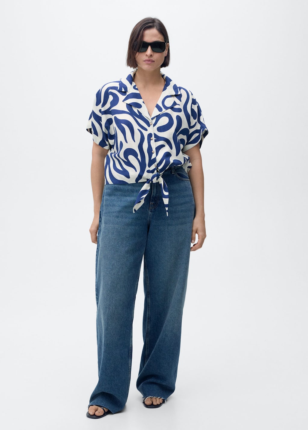 MANGO LIFE 87048646-02 MANGO WOMEN SHIRT SHORT SLEEVE